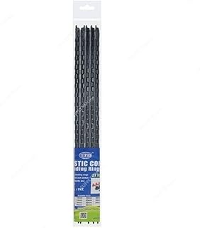 Anneaux de reliure en plastique fis 30 feuilles fsbd06bk10, 6 mm