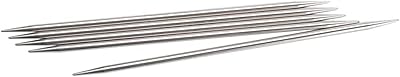 Aiguilles à tricoter doubles en acier inoxydable 6" 5/paquet - taille 2/2,75 mm