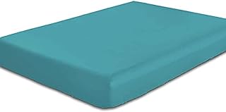 Drap-housse ultra doux cotton home, taille simple, bleu sarcelle
