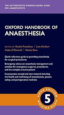 Manuel d'anesthésie d'oxford