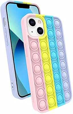 Coque en silicone pour apple iphone 13 de la série pop it (daydream)