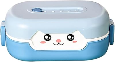 Boîte à déjeuner bento autoisur kawaii pour garçons et filles, design de dessin