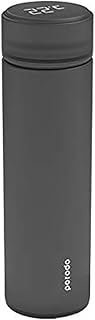 Bouteille d'eau intelligente porodo avec indicateur de température 500 ml - noir