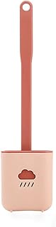 Brosse de toilette en silicone et support, ensemble macaron, brosse de toilette