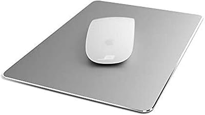 Tapis de souris delfino en aluminium et métal tapis ultra fin doux solide