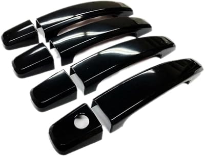 Couvercle de poignée de porte latérale noir brillant pour chevrolet cruze 2010-2016 et
