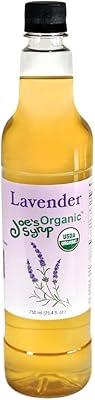 Sirop aromatisé biologique joe's syrup, lavande biologique, 750 ml, 25,4 fl oz