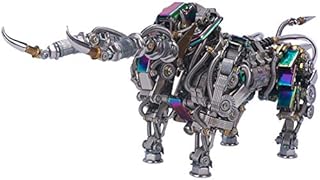Puzzle de taureau en métal 3d pour adultes assemblage de bricolage modèle