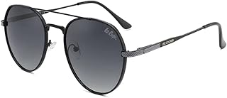 Hommes femmes lunettes de soleil polarisées rondes avec verres dégradés gris (lc1037c01)