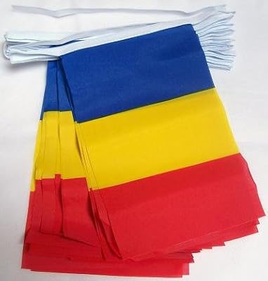 Az flag drapeau roumanie 4 mètres bunting drapeau 20 drapeaux 6" x 4"
