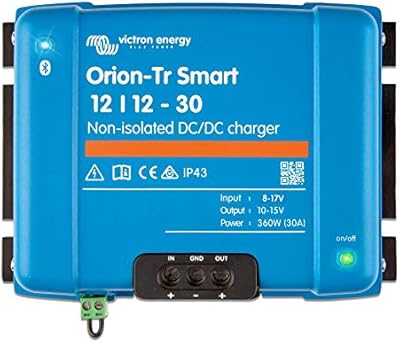 Chargeur intelligent vectron orion 30 a 12 v cc à cc avec connexion