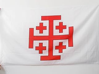 Az flag drapeau de l'ordre du saint-sépulcre de jérusalem 3' x 5'