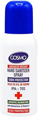 Désinfectant pour les mains en spray instantané cosmo advanced désinfectant et germicide
