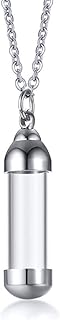 Bouteille de parfum en verre ouvrable capy match, chaîne de tubes en acier