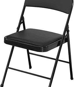 CHAISE PLIANTE ECV AVEC SIÈGES REMBOURRÉS, CHAISE PORTABLE MULTIFONCTIONNELLE POUR LA MAISON, LE BUREAU,