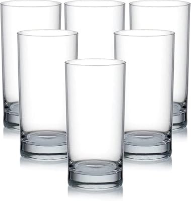 Tasses en verre ocean san marino, paquet de 6, transparent, 350 ml, b00412
