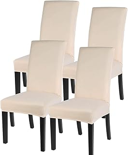 Housses de chaise de salle à manger lot de 4 housses extensibles parsons