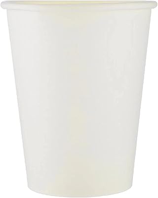 Gobelets en carton robustes hotback, blancs, 8 oz, 50 pièces