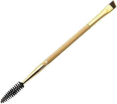 Brosse à sourcils en bambou et fibres synthétiques, 1 pièce. brosse double