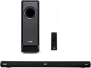 Haut-parleur evoli 2.1 canaux avec caisson de basses sans fil, bluetooth et écran