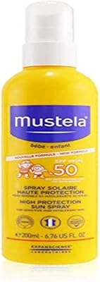 Spray solaire haute protection mustela spf 50 - ultra imperméable 200 ml/6,7 oz