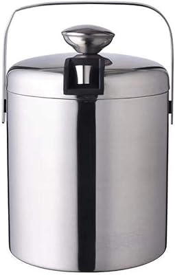 Seau à glace arabist en acier inoxydable avec couvercle et pinces [1,3 l]