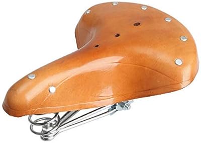 Selle de vélo large sans nez selle montagne confortable marron route vintage vtt