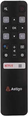 Télécommande stego compatible avec les téléviseurs led tcl smart hd 4k avec fonction