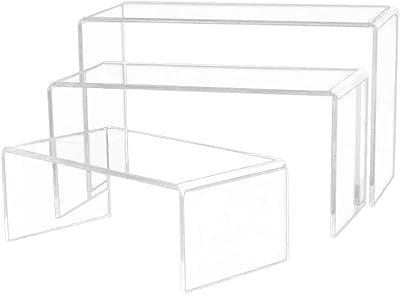 Support de rangement en acrylique transparent en forme de u, 3 pièces, support