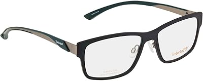 Lunettes médicales timberland 1351 au design carré, noir, gris chiné, 56