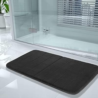 Tapis de bain antidérapant avec mousse à mémoire de forme tapis épais