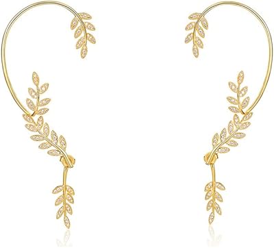 Boucles d'oreilles en or pour femmes - aucun perçage requis pour le cartilage