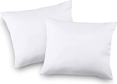 Remplissage d'oreiller 100 % polyester lot de 2 rembourrages carrés doux et légers