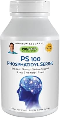 Andrew leisman ps100 capsules de phosphatidylsérine - soutient la clarté mentale, l'humeur positive