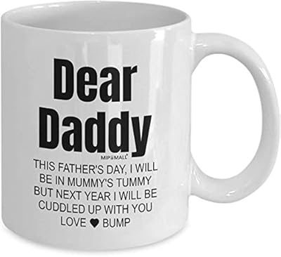 Tasse à café et à thé au design amusant à papa de bump
