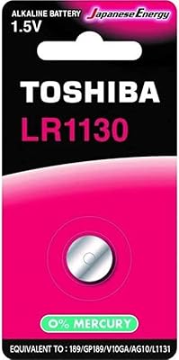 Pile alcaline toshiba lr1130 1,5 v lr1130 bp-1c équivalent 189, gp189, v10ga, ag10