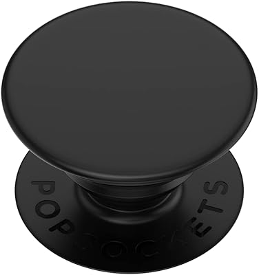 Popsockets popgrip - support extensible et poignée avec dessus interchangeable - noir