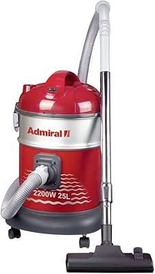 Aspirateur traîneau admiral, capacité 25 litres, 2200 watts avec filtre antibactérien pour la maison