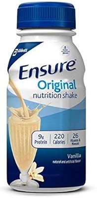 Supplément nutritionnel ensure (supplément ensure vanille bouteille de 8oz) 24 chacun