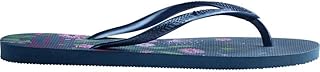 Pantoufles fines havaianas basic pour femme, multicolore (bleu 0555)