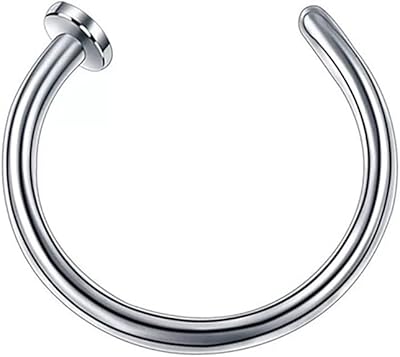 Petites boucles d'oreilles fines en acier chirurgical de 8 mm design
