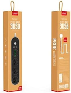 Une connexion électrique avec trois prises usb de la société internationale ldnio