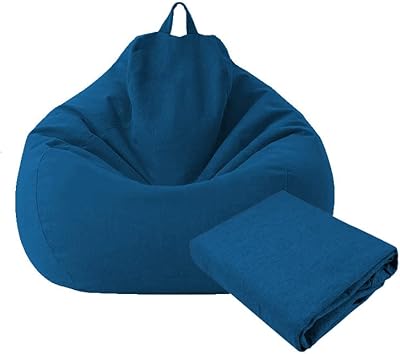 Grande et petite housse de canapé de salon sans rembourrage, siège de pouf