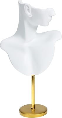 Présentoir de collier alipis, support de bijoux, support de cou en métal doré