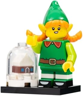 Lego 71034 fcb series 23 figurine de noël (emballée), vert et jaune