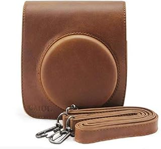 Sac de rangement pour housse d'appareil photo en simili cuir marron pour fujifilm
