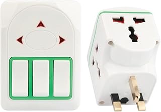Adaptateur polyvalent bella à 3 voies avec interrupteurs individuels, indicateurs et prise 13atm