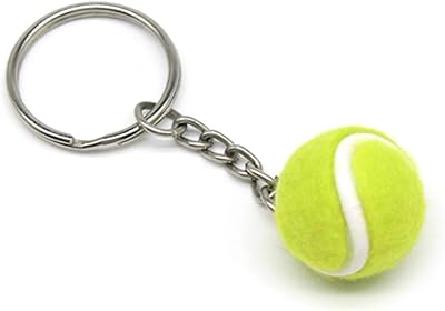 Porte-clés petite balle de tennis et porte-clés décoratif cadeau pour les fans