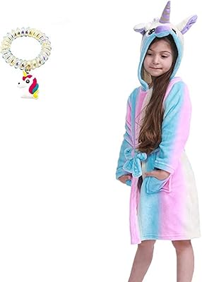 Peignoir pour enfants movish farad, peignoir pour filles longueur 90-140 cm, avec corde