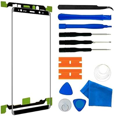 Remplacement d'écran d'origine pour galaxy note 8 63" kit de réparation lentille extérieure